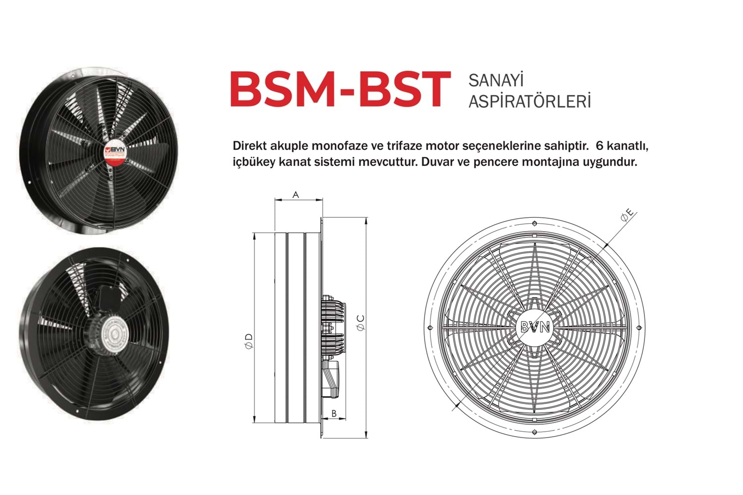 BSM 250 SANAYİ ASPİRATÖRLERİ