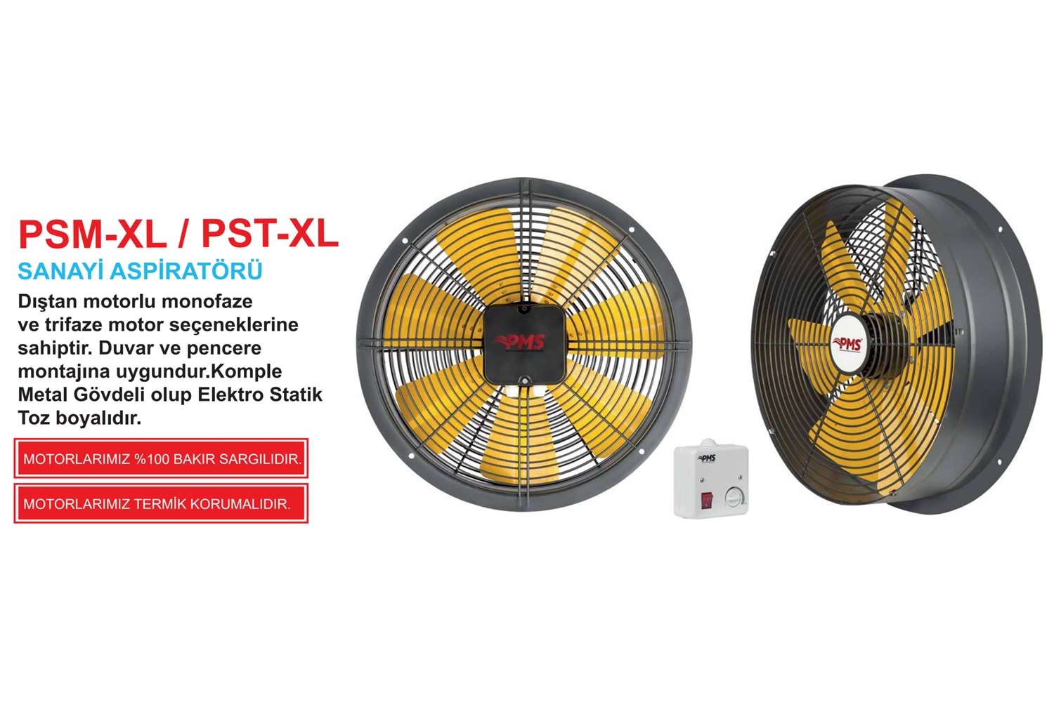 PST XL 250 2K SANAYİ ASPİRATÖRLERİ