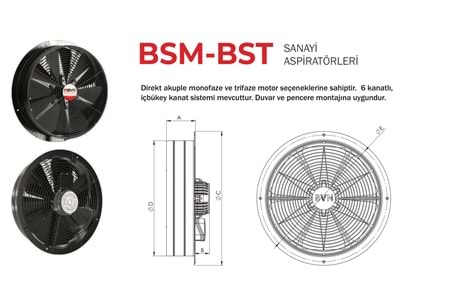 BSM 250 SANAYİ ASPİRATÖRLERİ
