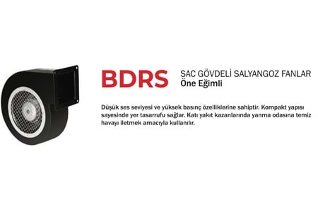 BDRS 160-60 SAC GÖVDELİ SALYANGOZ FAN